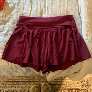 Aerie Burgundy Athletic Shorts